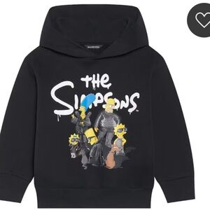 Balenciaga x The Simpsons Kids Hoodie NWT